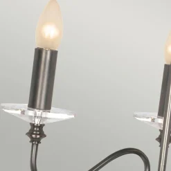 Elstead Kronleuchter Metall Glas Klassisch in Bronze antik< Hängelampen|Kristalllampen