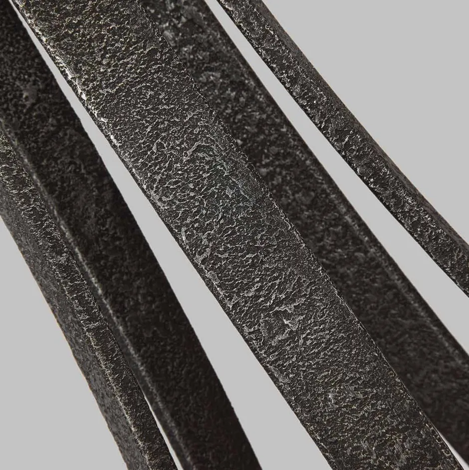 Hängelampen|Esszimmer Lampen*Elstead Kronleuchter Metall Glas D: 61 cm rund Rustikal