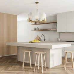 Maytoni Kronleuchter Metall Glas B: 76 cm E27 Modern KAYA< Deckenleuchten|Esszimmer Lampen