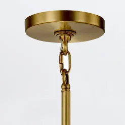 Wohnzimmerlampen|Esszimmer Lampen*Elstead Kronleuchter Metall Glas 83,8 cm breit Modern verstellbar