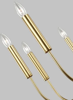 Elstead Kronleuchter Metall Jugendstil in Messing Ø76cm 9-armig< Deckenleuchten|Schlafzimmer Lampen