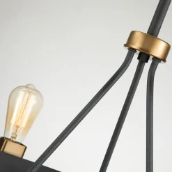 Elstead Kronleuchter Metall rund Ø 72,3 cm H: max. 119,8 cm E27< Hängelampen|Schlafzimmer Lampen