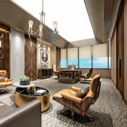 Bürolampen|Rustikale Lampen*Lamkur Kronleuchter Metall Rustikal Ø 42 cm 3-armig E27 in Silber