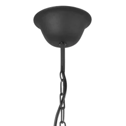 Hängelampen|Kronleuchter*Lamkur Kronleuchter Metall Rustikal 6-armig E14 Schwarz