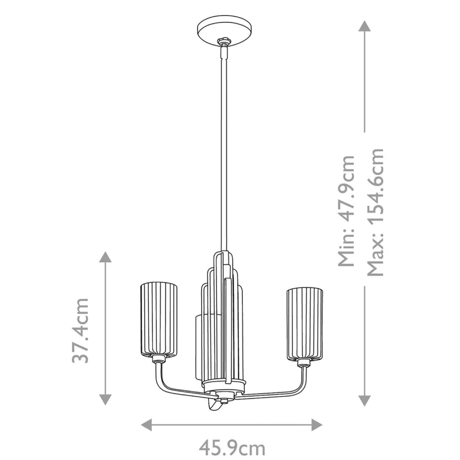 Hängelampen|Esszimmer Lampen*Elstead Kronleuchter mit Schirm Ø 45, 9cm Jugendstil Metall Glas