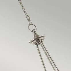 Elstead Kronleuchter mit Schirm Glas Metall Ø66cm Jugendstil< Jugendstil Lampen|Glaslampen