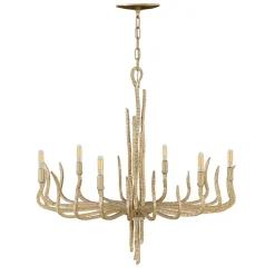 Hängelampen|Moderne Lampen*Elstead Kronleuchter PALINA in Gold Ø71cm kürzbar Lampe