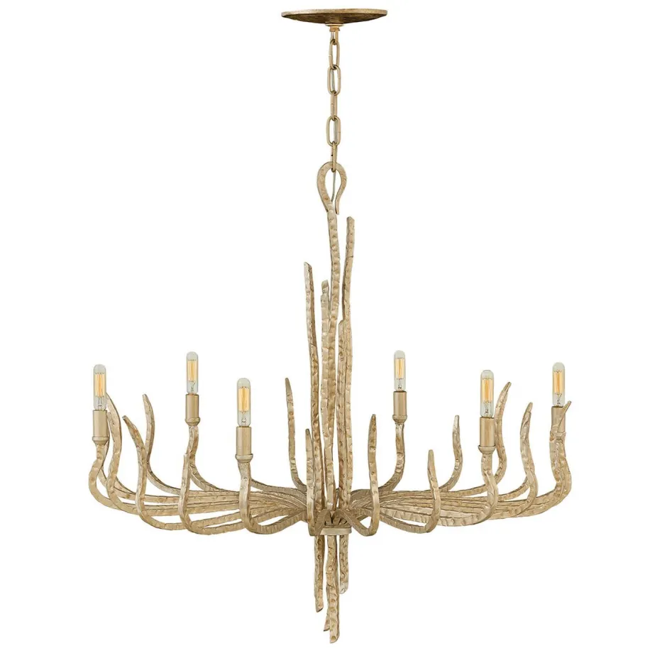 Hängelampen|Moderne Lampen*Elstead Kronleuchter PALINA in Gold Ø71cm kürzbar Lampe
