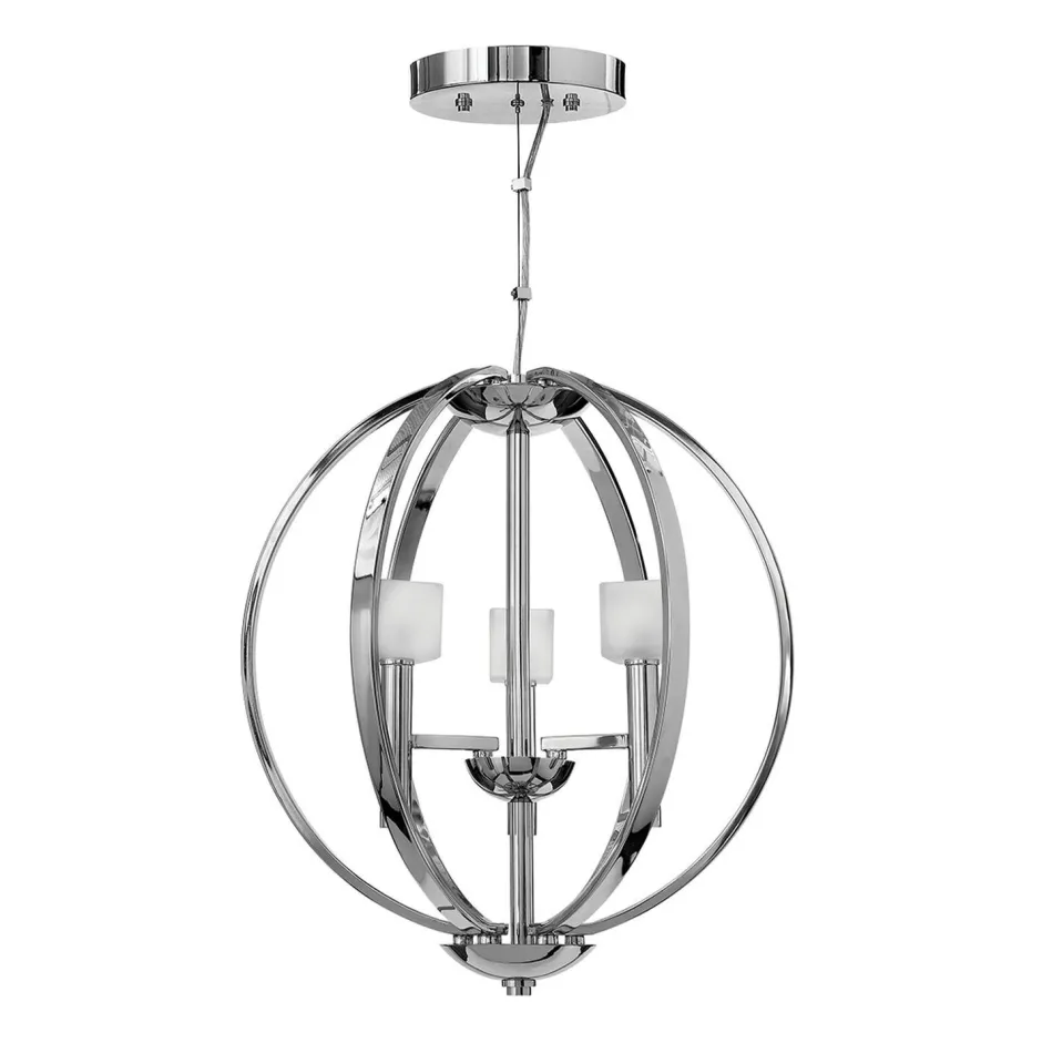 Hängelampen|Moderne Lampen*Elstead Kronleuchter rund Ø 45,7 cm mit G9 LED Metall Glas 3000 K