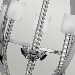 Hängelampen|Moderne Lampen*Elstead Kronleuchter rund Ø 45,7 cm mit G9 LED Metall Glas 3000 K