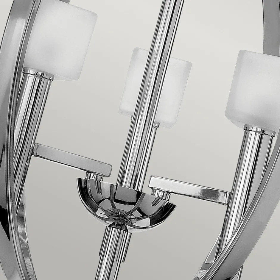 Hängelampen|Moderne Lampen*Elstead Kronleuchter rund Ø 45,7 cm mit G9 LED Metall Glas 3000 K