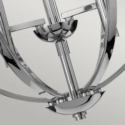 Hängelampen|Moderne Lampen*Elstead Kronleuchter rund Ø 45,7 cm mit G9 LED Metall Glas 3000 K