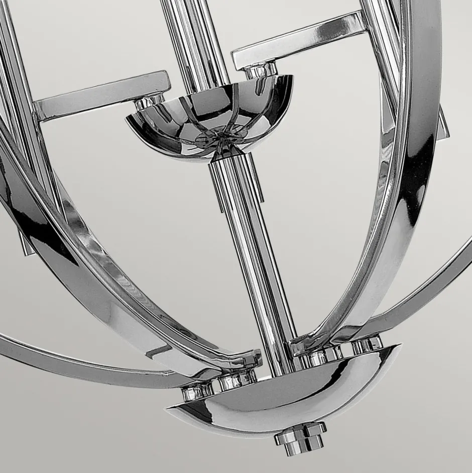 Hängelampen|Moderne Lampen*Elstead Kronleuchter rund Ø 45,7 cm mit G9 LED Metall Glas 3000 K