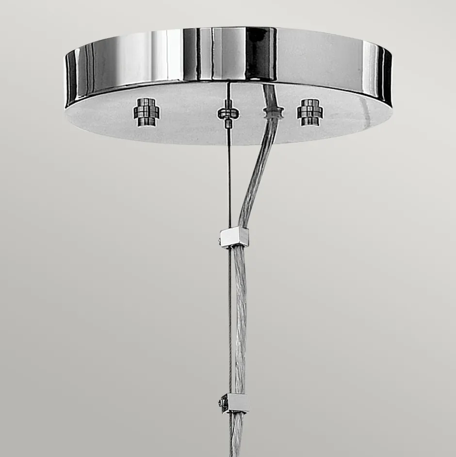 Hängelampen|Moderne Lampen*Elstead Kronleuchter rund Ø 45,7 cm mit G9 LED Metall Glas 3000 K