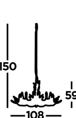 Hängelampen|Esszimmer Lampen*Searchlight Kronleuchter Rustikal Resin-Geweih Ø 108 cm groß