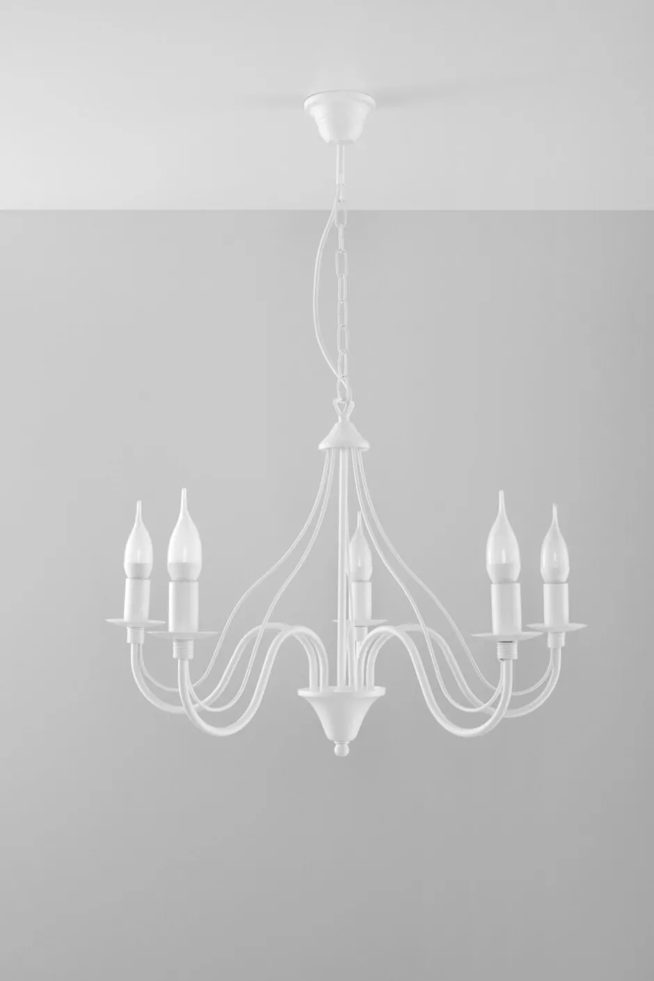 Sollux Kronleuchter rustikal Weiß< Hängelampen|Rustikale Lampen