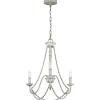 Elstead Kronleuchter Shabby Chic Ø 48,3 cm H: max. 216 cm Grau antik< Hängelampen|Schlafzimmer Lampen