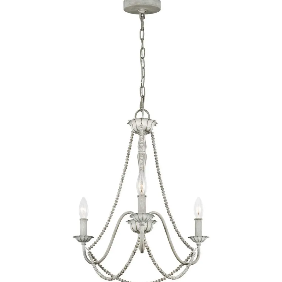 Elstead Kronleuchter Shabby Chic Ø 48,3 cm H: max. 216 cm Grau antik< Hängelampen|Schlafzimmer Lampen