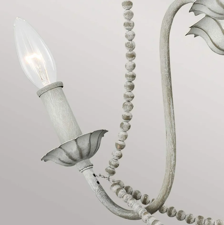 Elstead Kronleuchter Shabby Chic Ø 48,3 cm H: max. 216 cm Grau antik< Hängelampen|Schlafzimmer Lampen