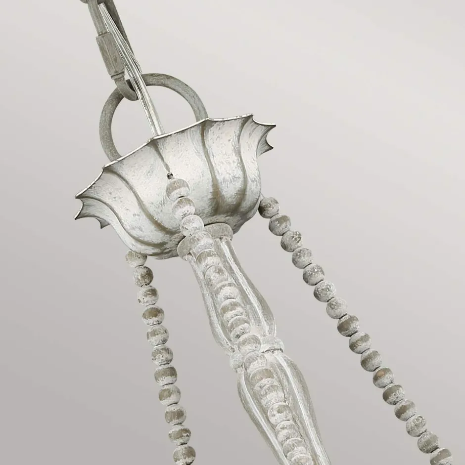 Elstead Kronleuchter Shabby Chic Ø 48,3 cm H: max. 216 cm Grau antik< Hängelampen|Schlafzimmer Lampen