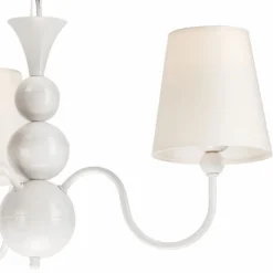 Rustikale Lampen|Stofflampen*Lamkur Kronleuchter Stoff Esstisch Landhaus 3-flammig