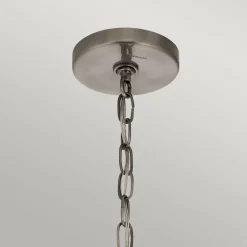Elstead Kronleuchter Wohnzimmer B: 86,4 cm 9x E14 Kristall Metall< Hängelampen|Esszimmer Lampen