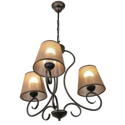 Hängelampen|Esszimmer Lampen*Lamkur Kronleuchter 3xE27 Landhaus Esstisch gemütlich