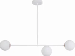 Deckenleuchten|Glaslampen*Sigma Kugel Deckenleuchte Metall Glas blendarm G9 3-flammig