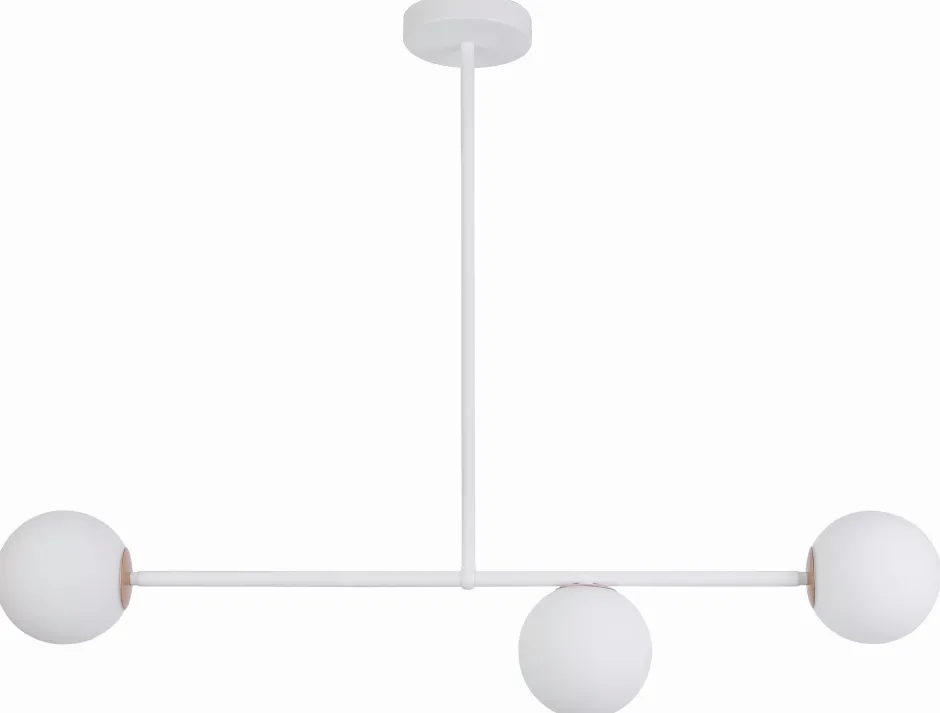 Deckenleuchten|Glaslampen*Sigma Kugel Deckenleuchte Metall Glas blendarm G9 3-flammig