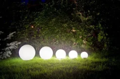 Kugellampen|Wegeleuchten*SU-MA Kugel Gartenleuchte Weiß Ø40cm rund KULKA