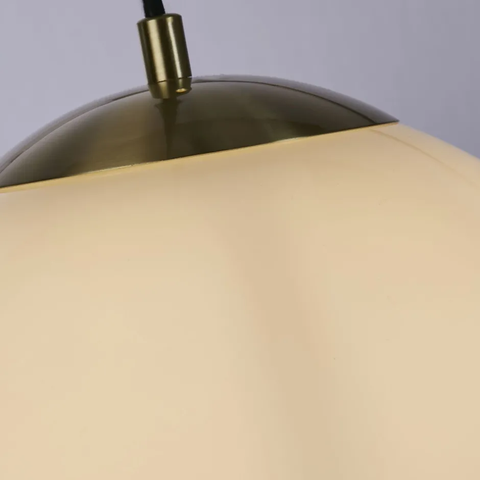 Searchlight Kugel Hängelampe Glas Metall in Messing Ø24 cm blendarm< Hängelampen|Esszimmer Lampen