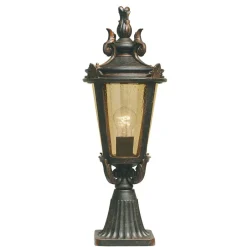 Elstead Kunstvolle Sockelleuchte Garten Weg H:56cm BISHOP< Vintage Lampen|Rustikale Lampen