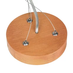 Lamkur Lampe Esstisch Hängelampe Holz rustikal 3xW27 rund< Hängelampen|Esszimmer Lampen