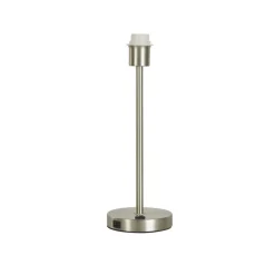 Searchlight Lampenfuß Tischleuchte E24 40 cm hoch Metall in Nickel< Lampengestelle