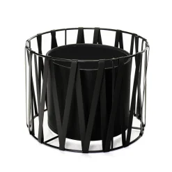 Easylight Lampenschirm für Tischleuchten E27 Ø18cm Schwarz MINA< Lampenschirme