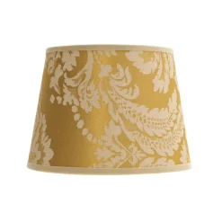 Lampenschirme*Duolla Lampenschirm Gold Barock Design Stoff Tischlampe