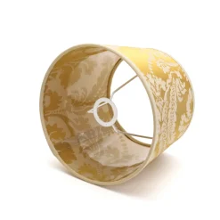 Lampenschirme*Duolla Lampenschirm Gold Barock Design Stoff Tischlampe