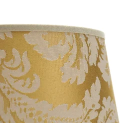 Lampenschirme*Duolla Lampenschirm Gold Barock Design Stoff Tischlampe
