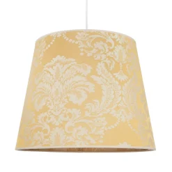 Duolla Lampenschirm Gold Stoff Muster E27 Pendelleuchte< Lampenschirme