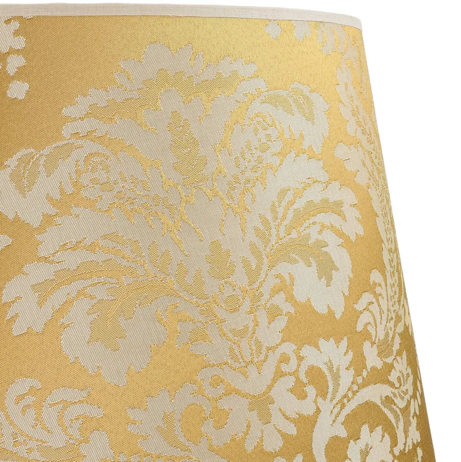 Lampenschirme*Duolla Lampenschirm Gold Stoff Muster E27 Stehleuchte WILLOW