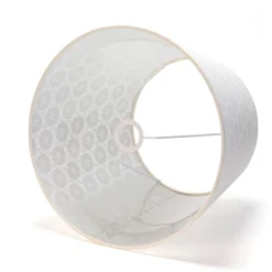 Duolla Lampenschirm Grau Stehleuchte E27 gehäkelter Stoff< Lampenschirme