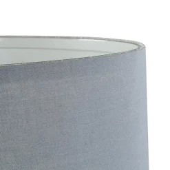 Easylight Lampenschirm mit Klettverschluss Stoff Grau für E27 E14< Lampenschirme