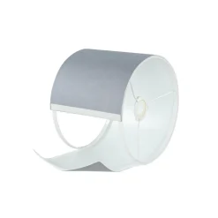 Easylight Lampenschirm mit Klettverschluss Stoff Grau für E27 E14< Lampenschirme