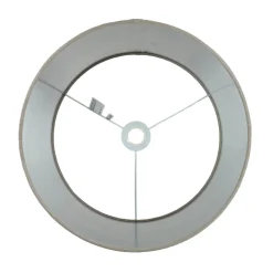 Searchlight Lampenschirm Samt Taupe Silber D: 38 cm für Hängelampe< Stofflampen|Lampenschirme