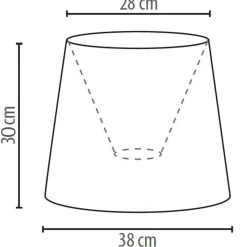 Duolla Lampenschirm Stehlampe Spitze Stoff E27 WILLOW< Lampenschirme