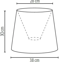 Duolla Lampenschirm Stehlampe Weiß Spitze Textil E27< Lampenschirme