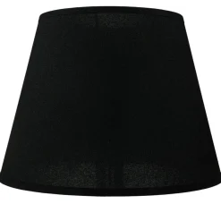 Lampenschirme*Duolla Lampenschirm Stoff für Tischlampe Schwarz E14