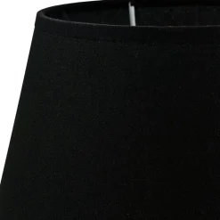 Lampenschirme*Duolla Lampenschirm Stoff für Tischlampe Schwarz E14