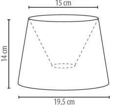 Lampenschirme*Duolla Lampenschirm Weiß Spitze Textil für E14 Tischlampe