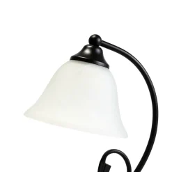 Easylight Landhaus Tischlampe DOROTHEA H:21cm Alabaster Glas< Rustikale Lampen|Lampe Landhausstil